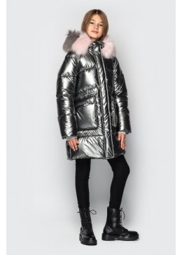 Cvetkov сріблясте зимове пальто для дівчинки Джоанна